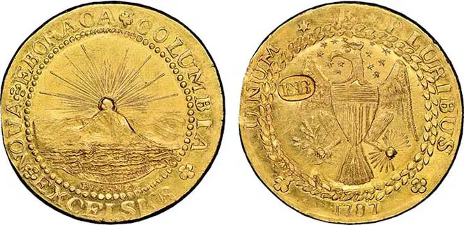 1787 New York-Style Brasher Doubloon EB on Wing Stickney