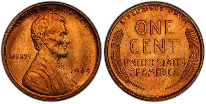 1909 VBD Lincoln Wheat Penny MS68RD