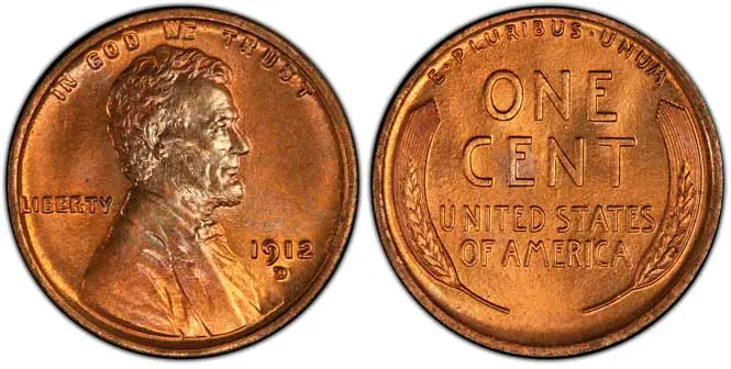 1912 D Lincoln Wheat Penny