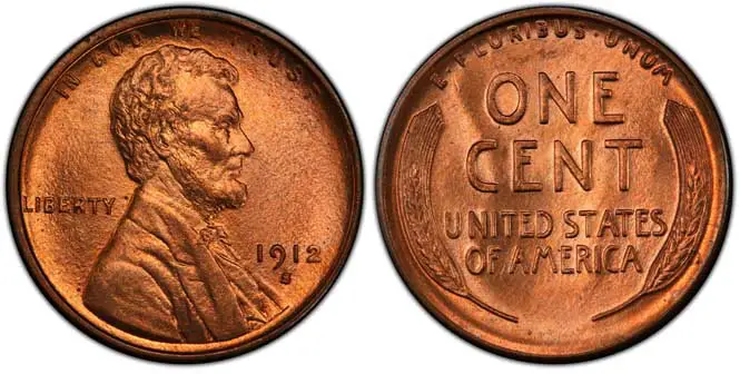 1912 S Lincoln Wheat Penny