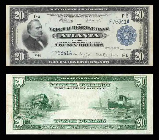 1918 Twenty Dollar Federal Reserve Bank Note