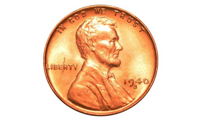 1940 S Lincoln Wheat Penny