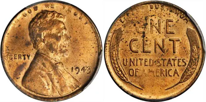 1943 Bronze MS63RD