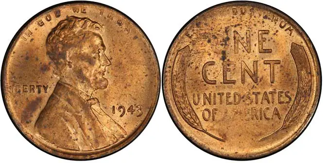 1943 Lincoln Wheat Penny MS63RD