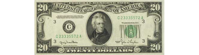 1950 $20 Bill