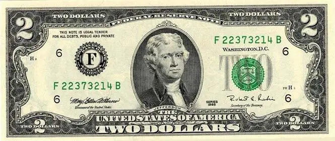 Circulated 1995 RARE Two Dollar 2 SERIES ATLANTA F Non Consecutive Lot Of 5 Bill 