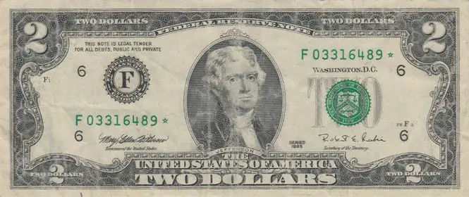 1995 2 Dollar Bill Value How Much Is It Worth 