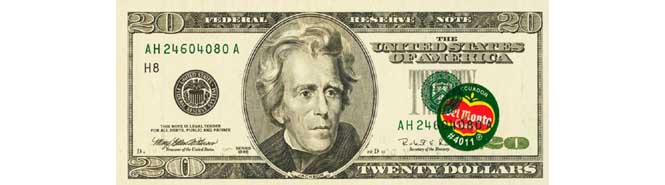 1996 20 Dollar Del Monte Bill