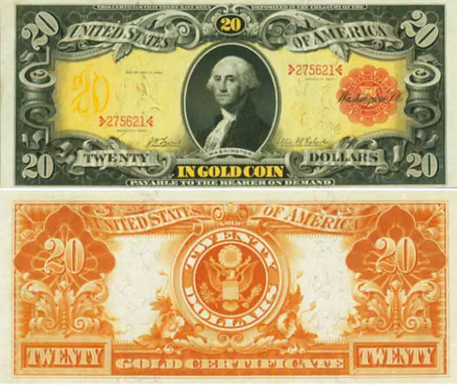 1905 Twenty Dollar Gold Certificate