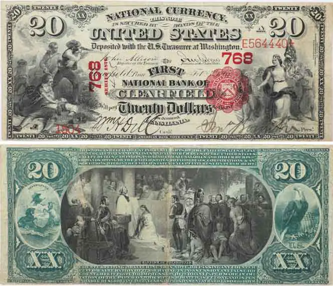 1875 $20 National Bank Note