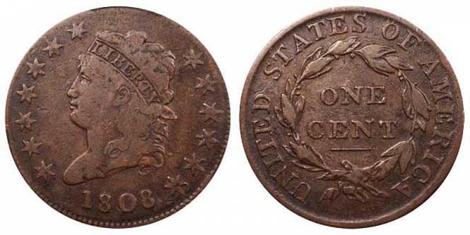 Classic Head Large Cent - Reverse and Obverse